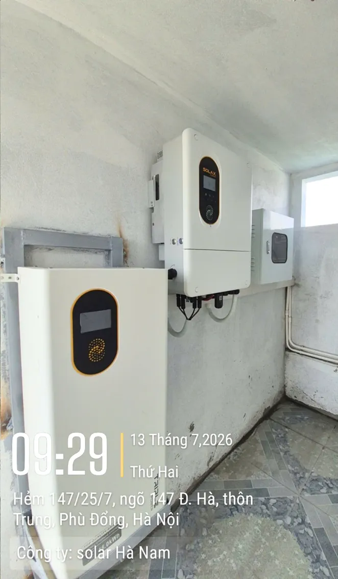 Thiết bị 15kWp lưu trữ 16kWh