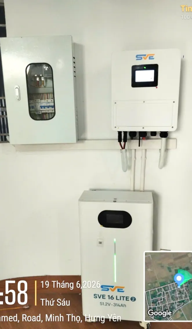 Thiết bị 6kWp lưu 16kWh