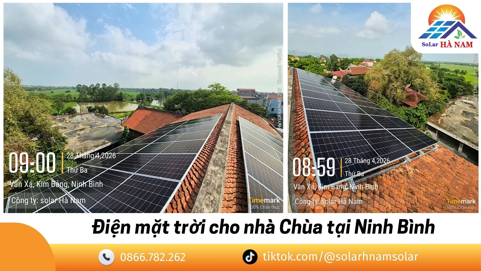 Điện mặt trời cho Nhà Chùa