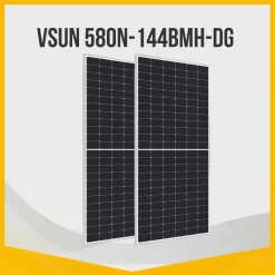 Tấm pin Vsun 580W 2 mặt kính chính hãng - Giá tốt
