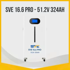 Pin lưu SVE 16.6 PRO - 51.2V 324AH Chính Hãng, Giá Tốt