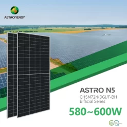 Tấm Pin Astronergy 595W 2 Mặt Kính